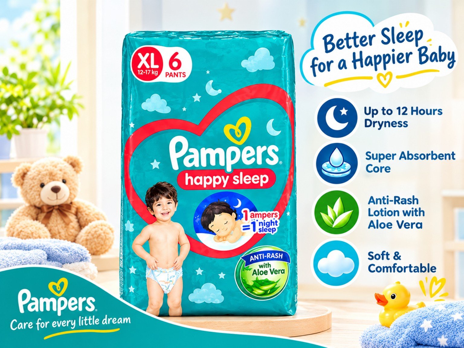 PAMPERS XL SIZE 6 PANTS