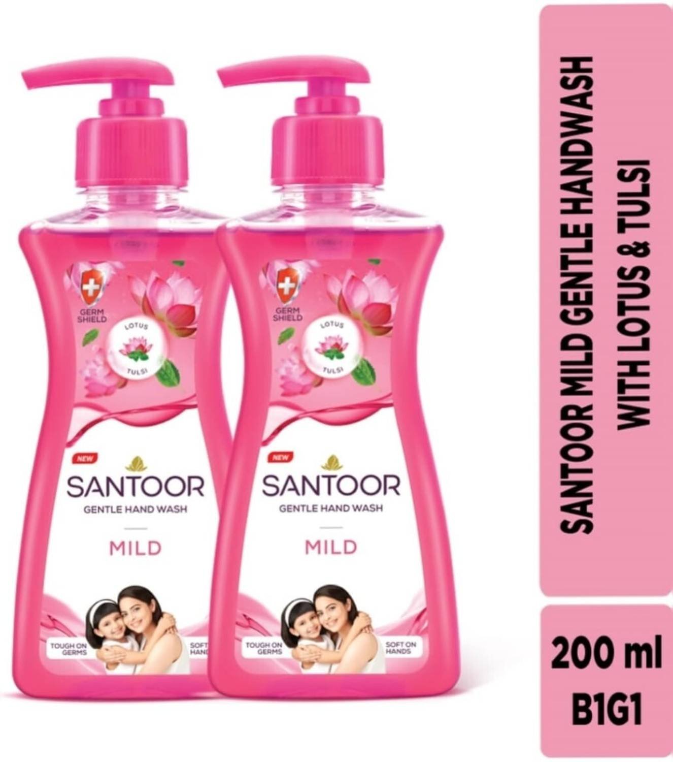 SANTOOR MILD GENTLE HAND WASH 400ML