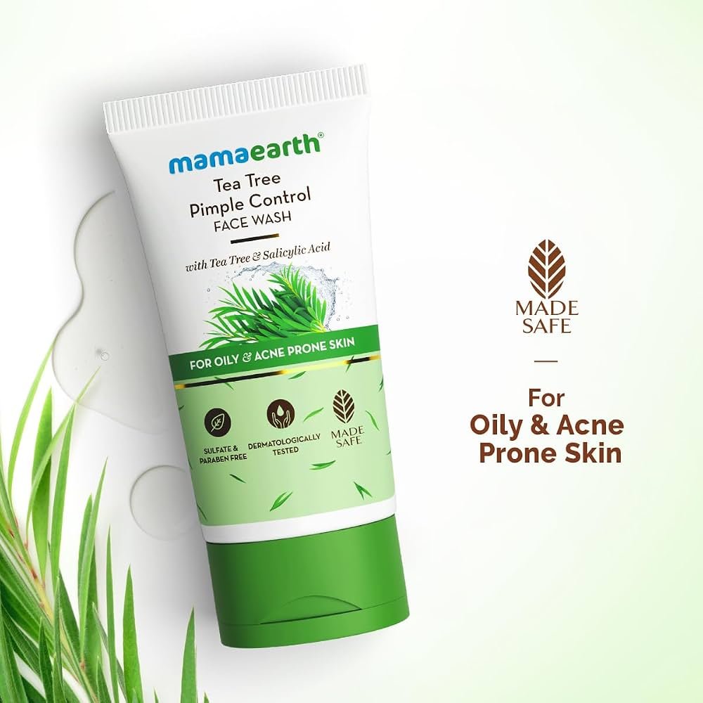 MAMAEARTH TEA TREE PIMPLE CONTROL FACE WASH 100ML