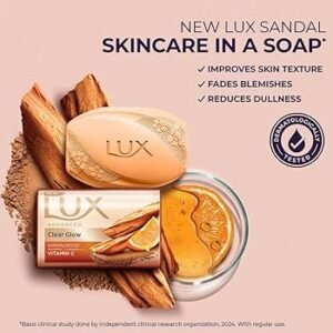 LUX CLEAR GLOW SANDALWOOD BATHING BAR 100G