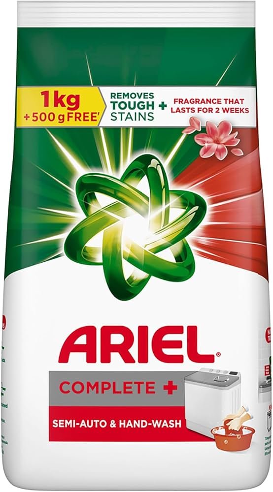ARIEL COMPLETE 1KG+500GM FREE