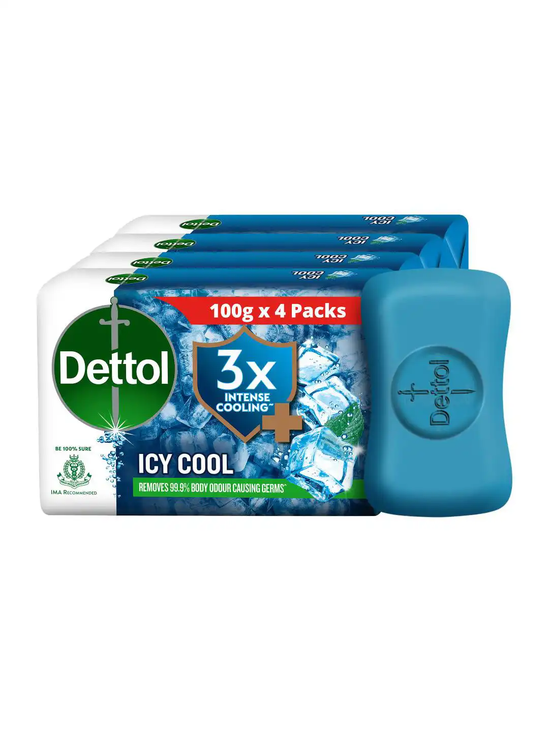 DETTOL ICY COOL SOAP 5N*100G