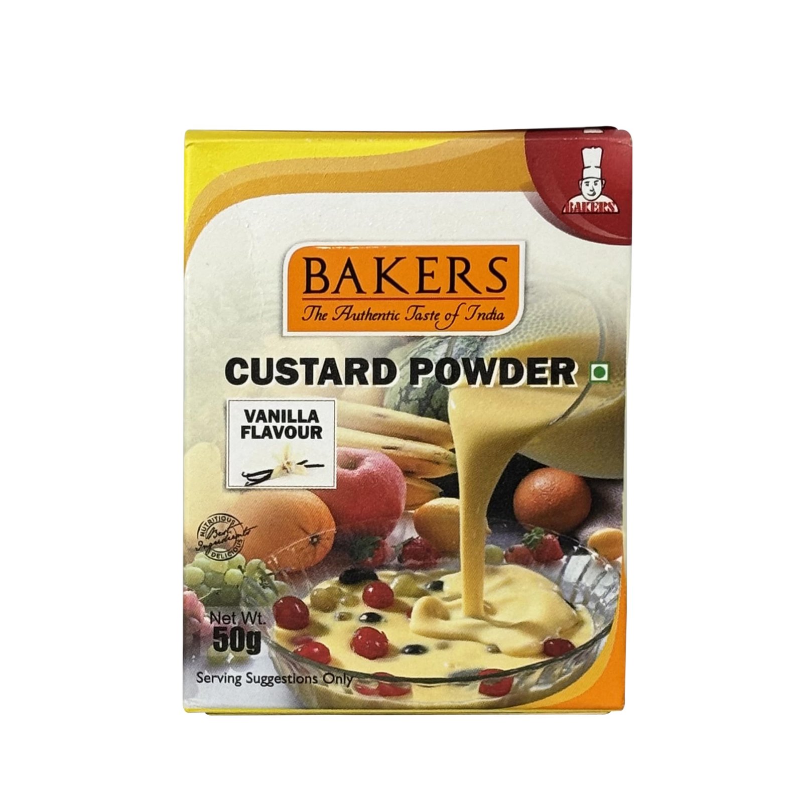 BAKERS CUSTERD POWDER VANILA FLAVOURED 100GM