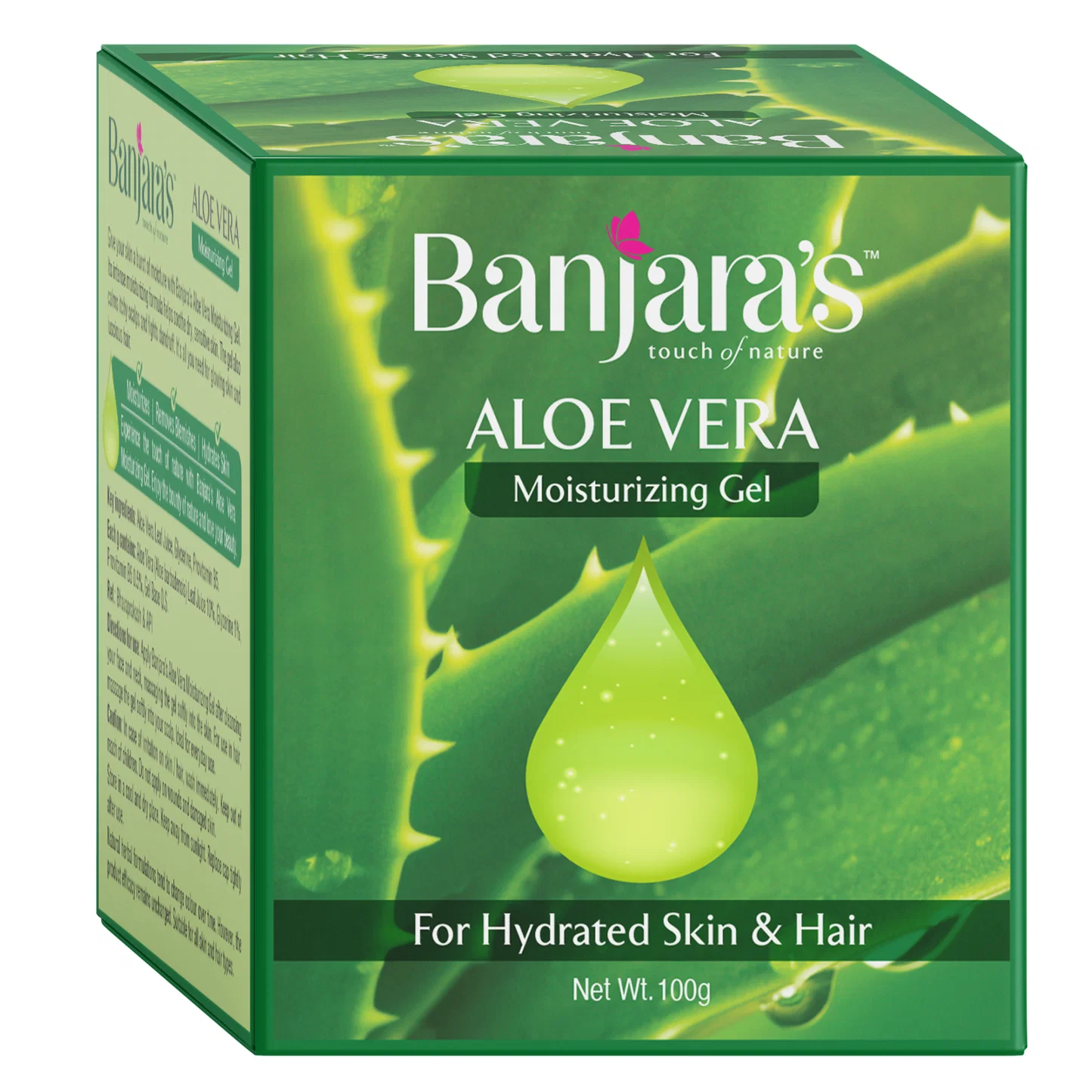 BANJARAS ALOE VERA MOISTURIZING GEL 100GM