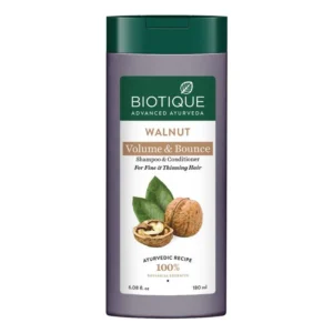 BIOTIQUE WALNUT VOLUME & BOUNCE SHAMPOO & CONDITIONER 180ML