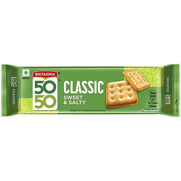 BRITANNIA 50-50 SWEET & SALTY BISCUITS 69.2G