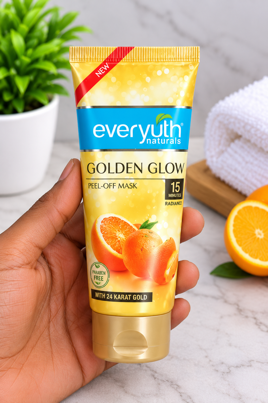 EVERYUTH NATURALS GOLDEN GLOW PEEL OFF MASK 50GM