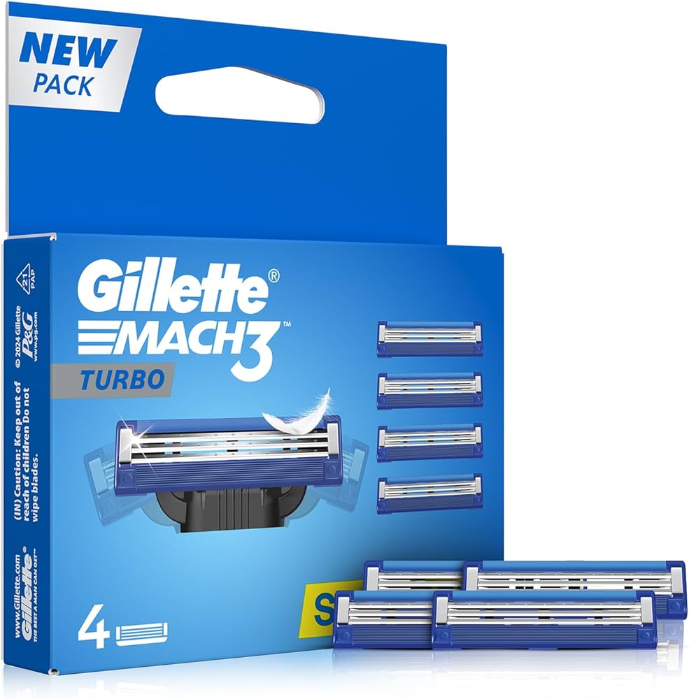 GILLETTE MACH3 TURBO 4 CARTRID
