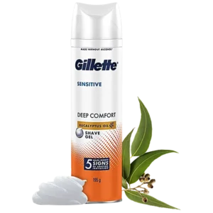 GILLETTE SENSITIVE SHAVE GEL 195G