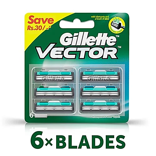 GILLETTE VECTOR BLADES 6