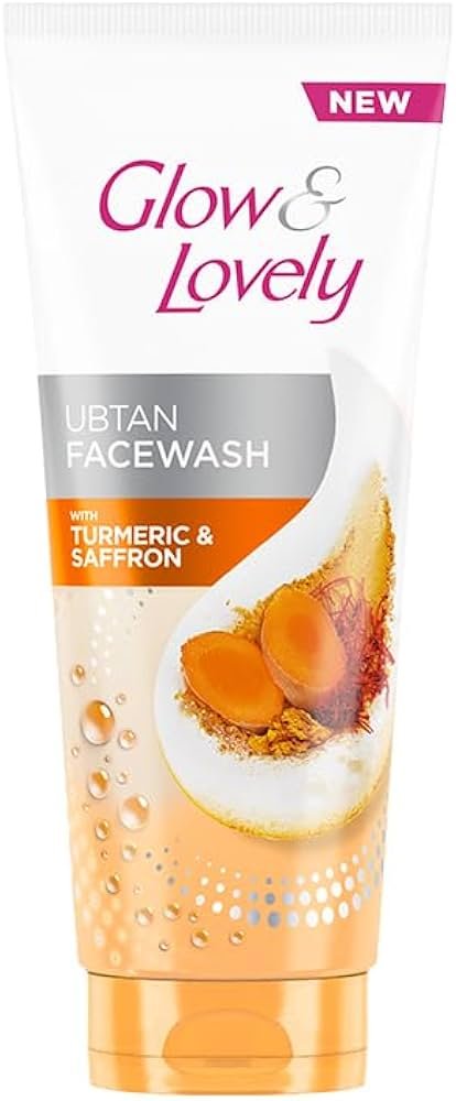GLOW & LOVELY UBTAN WITH TURMERIC & SAFFRON FACEWASH 50G