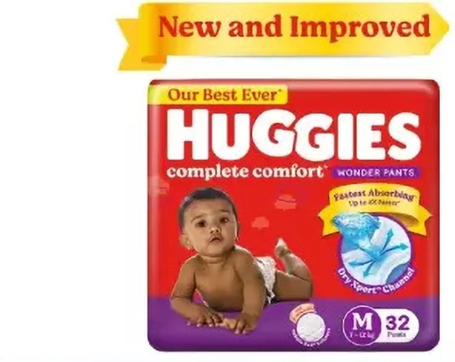 HUGGIES M SIZE 32 PANTS