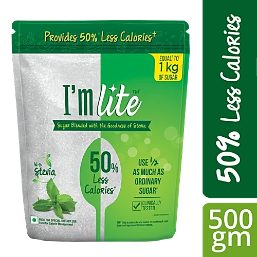I MLITE SUGAR WITH STEVIA 500G