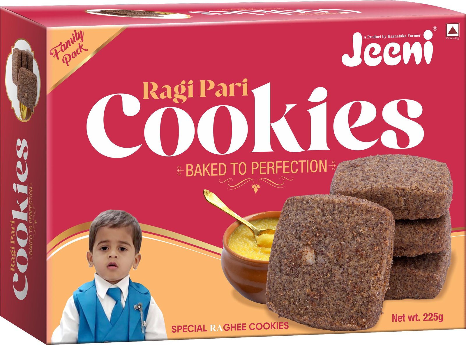JEENI RAGI PARI COOKIES 225G