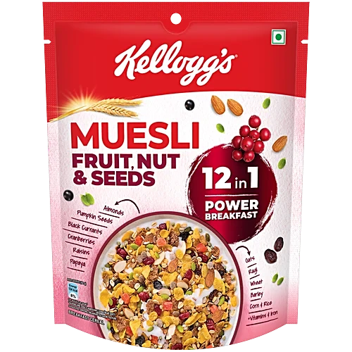 KELLOGGS MUESLI FRUIT NUT & SEEDS 240G