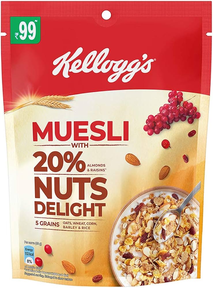KELLOGGS MUESLI NUTS D160GM
