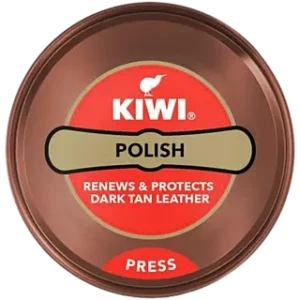 KIWI DARK TAN LEATHER SHOE POLISH 15G