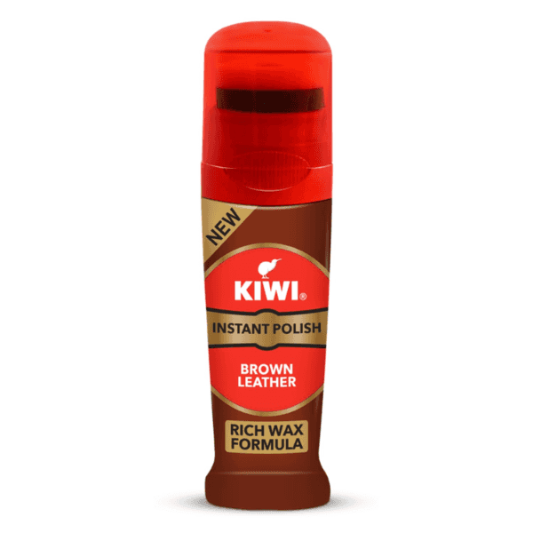 KIWI INSTANT POLISH BROWN LEATHER 75ML