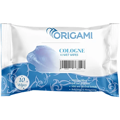 ORIGAMI COLOGNE 10 WET WIPES
