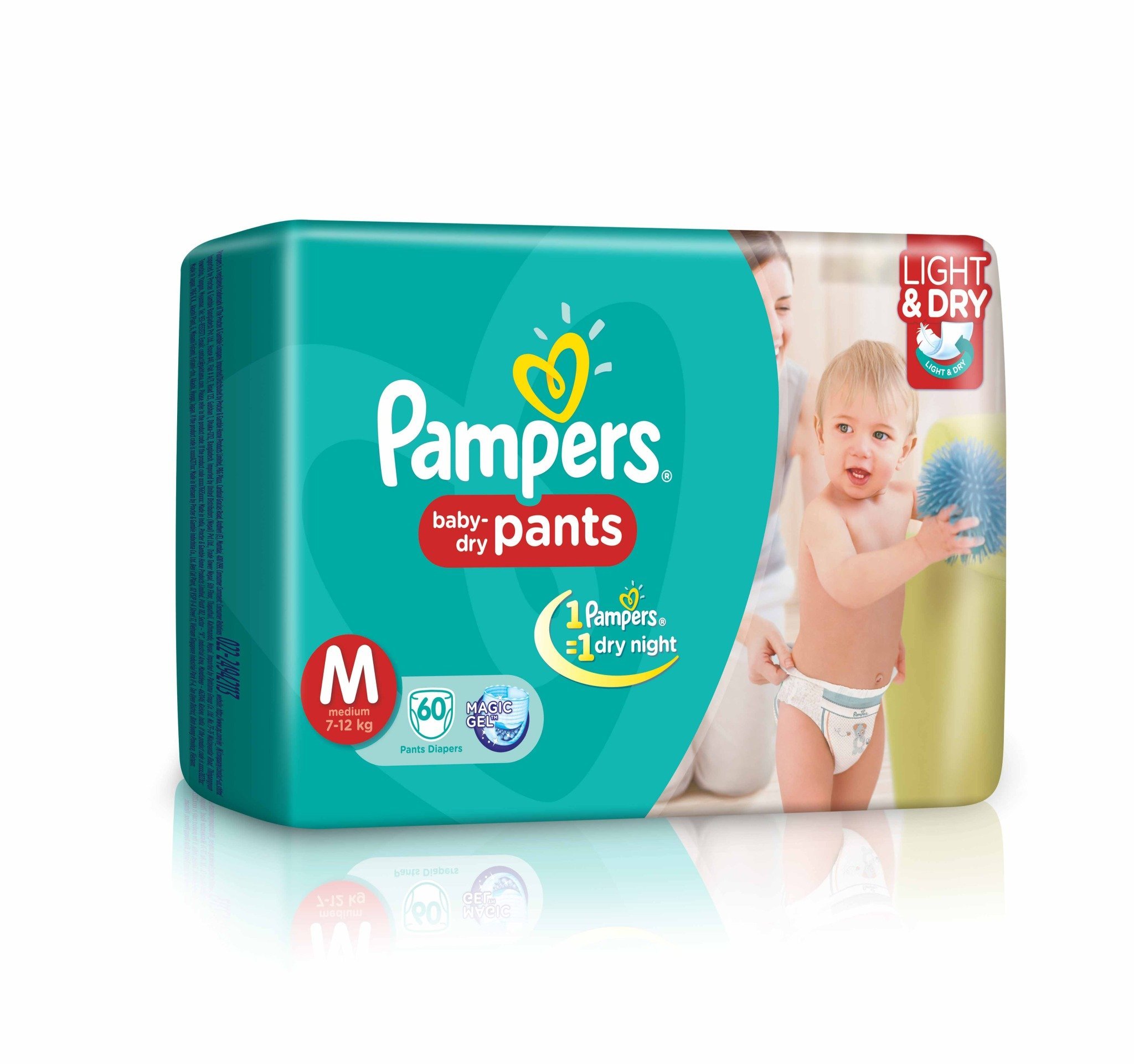 PAMPERS 60PANTS MEDIUM
