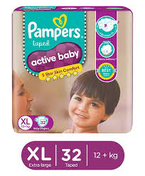 PAMPERS ACTIVE BABY XL 32