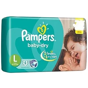 PAMPERS BABY-DRY LARGE 5D