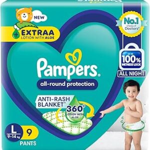 PAMPERS BABY-DRY LARGE 9PAN