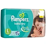 PAMPERS DRY PADS L 5 PADS