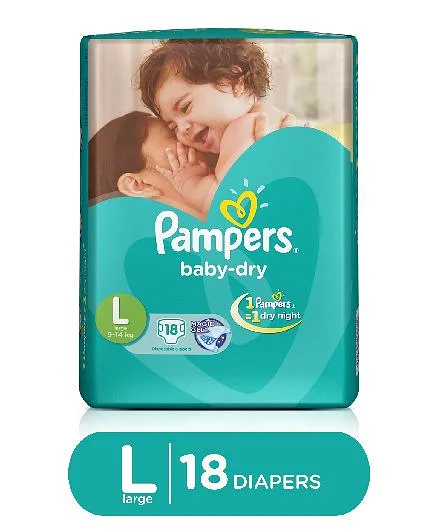 PAMPERS L 18 PADS