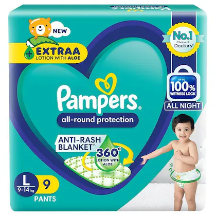 PAMPERS L 9P