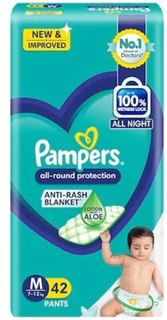 PAMPERS M 42PADS