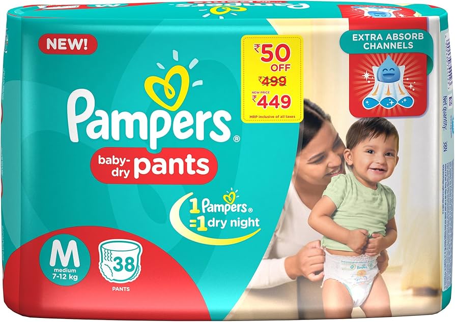 PAMPERS MEDIUM 38PANTS