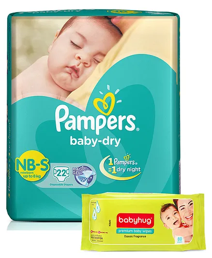 PAMPERS NB-S 22 DIAPERS