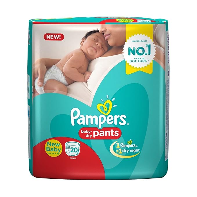 PAMPERS NEW BABY 5KG 20PANTS