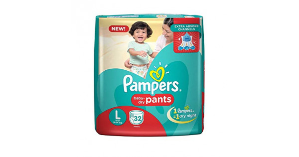 PAMPERS PANT LARGE 32 PANTS