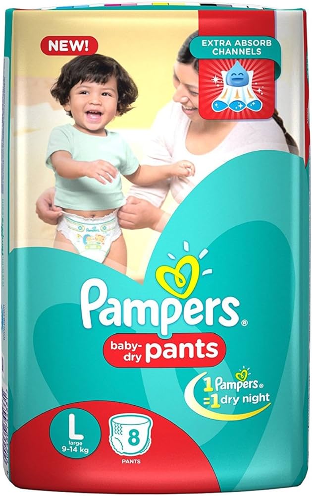 PAMPERS PANTS LARGE 8PAD