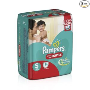 PAMPERS PANTS SMALL 8PANTS