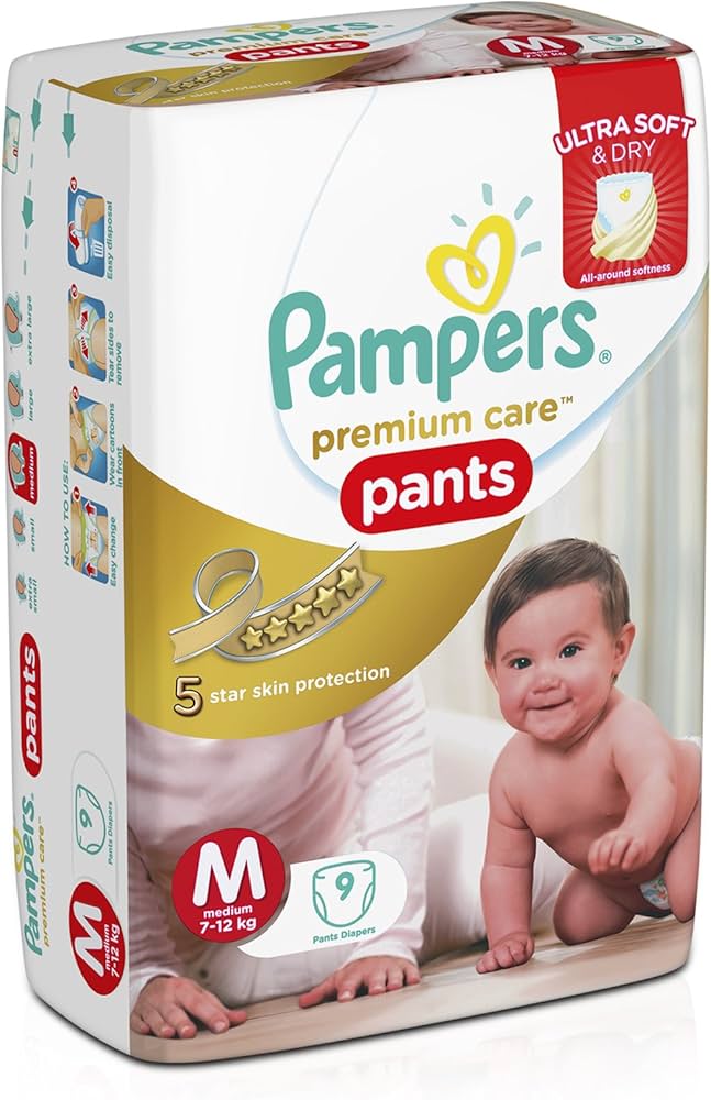PAMPERS PRE CARE MEDIUM 9PANTS
