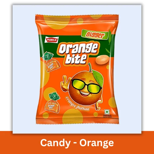 PARLE ORANGE BITE CHOCOLATES 195G