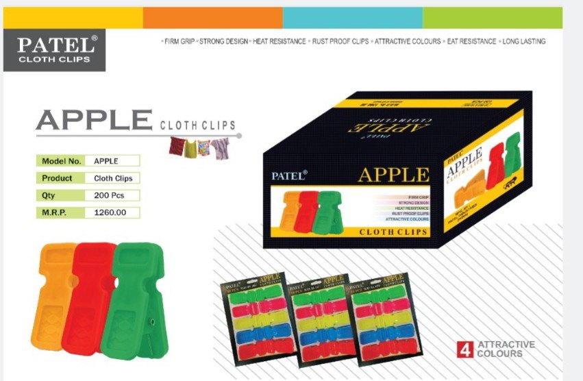 PATEL APPLE CLOTH CLIPS