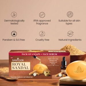 SANTOOR ROYAL SANDAL SOAP 500GM
