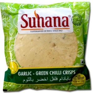 SUHANA GARLIC GRN CHIL PAPAD