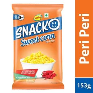 SUNDROP SNACK SWEET CORN PERI PERI 103GM