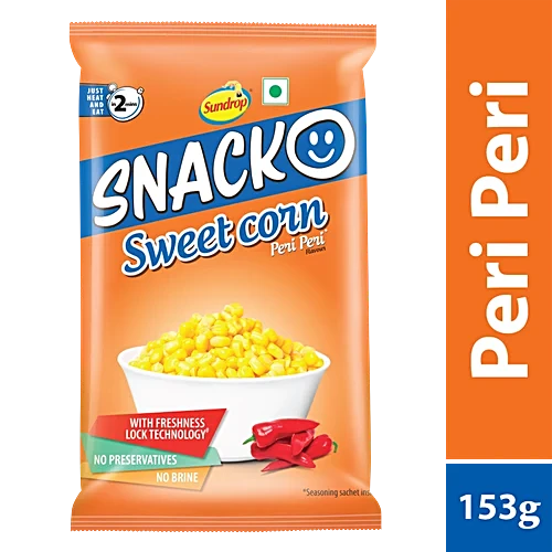 SUNDROP SNACK SWEET CORN PERI PERI 103GM