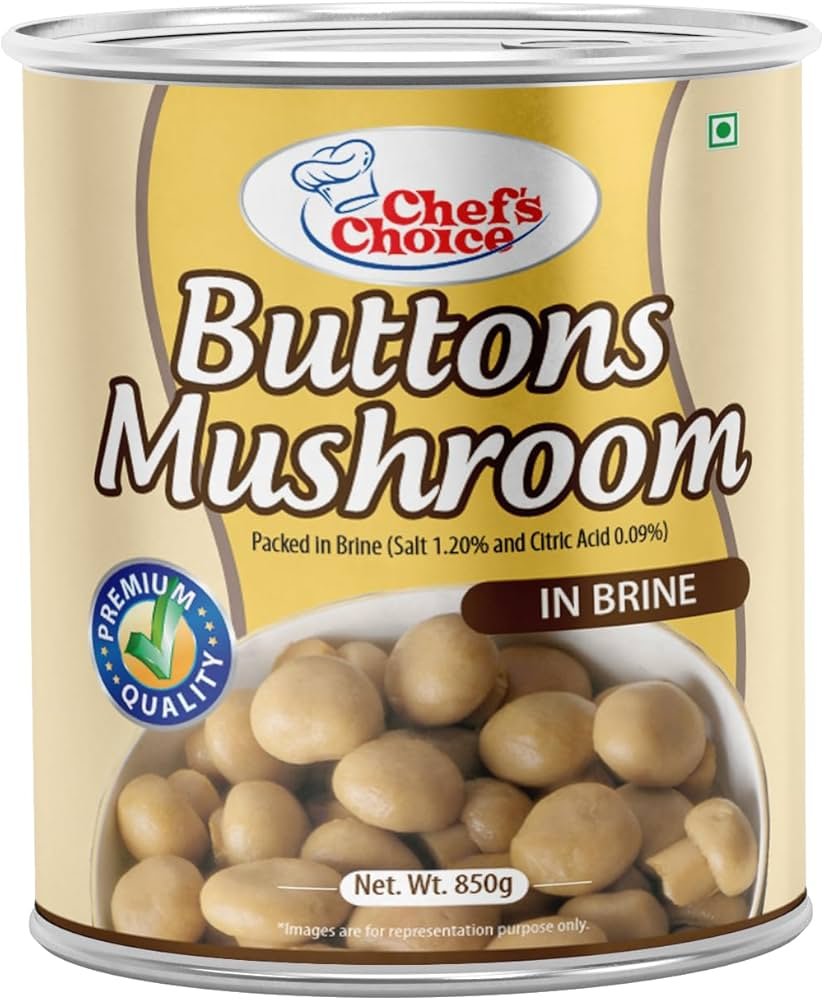 TASTY MUSHROOM BUTTONS IN BRIN