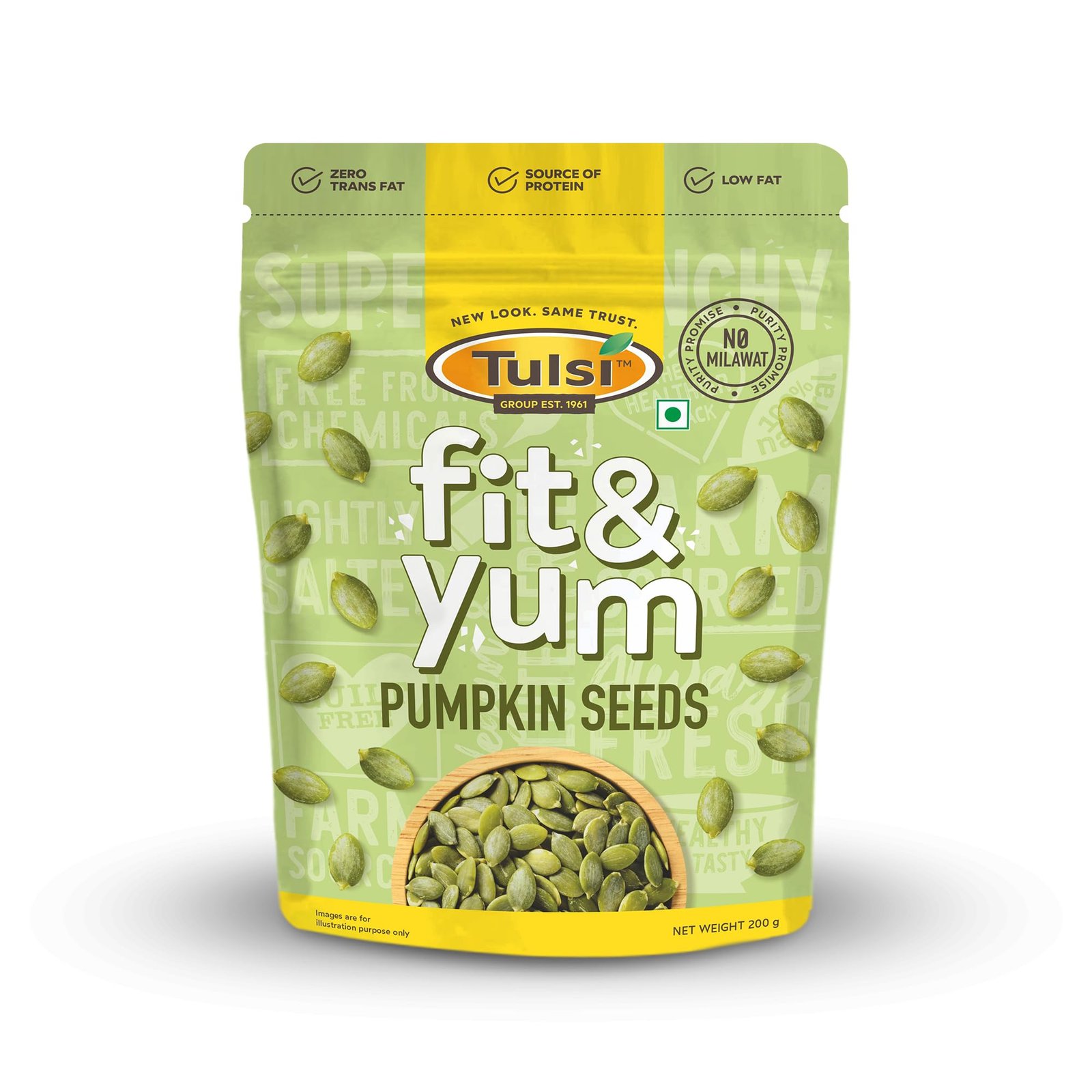 TULSI FIT & YUM PUMPKIN SEEDS 200GM
