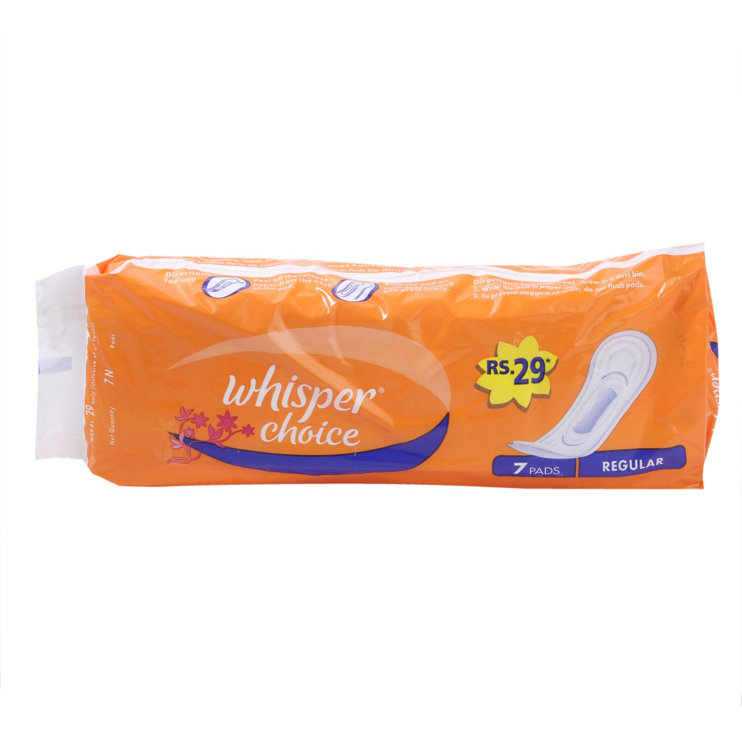 WHISPER CHOICE 7 PADS