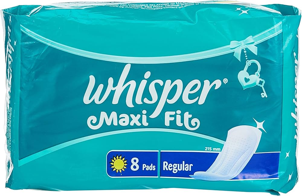 WHISPER MAXI FIT 8 PADS