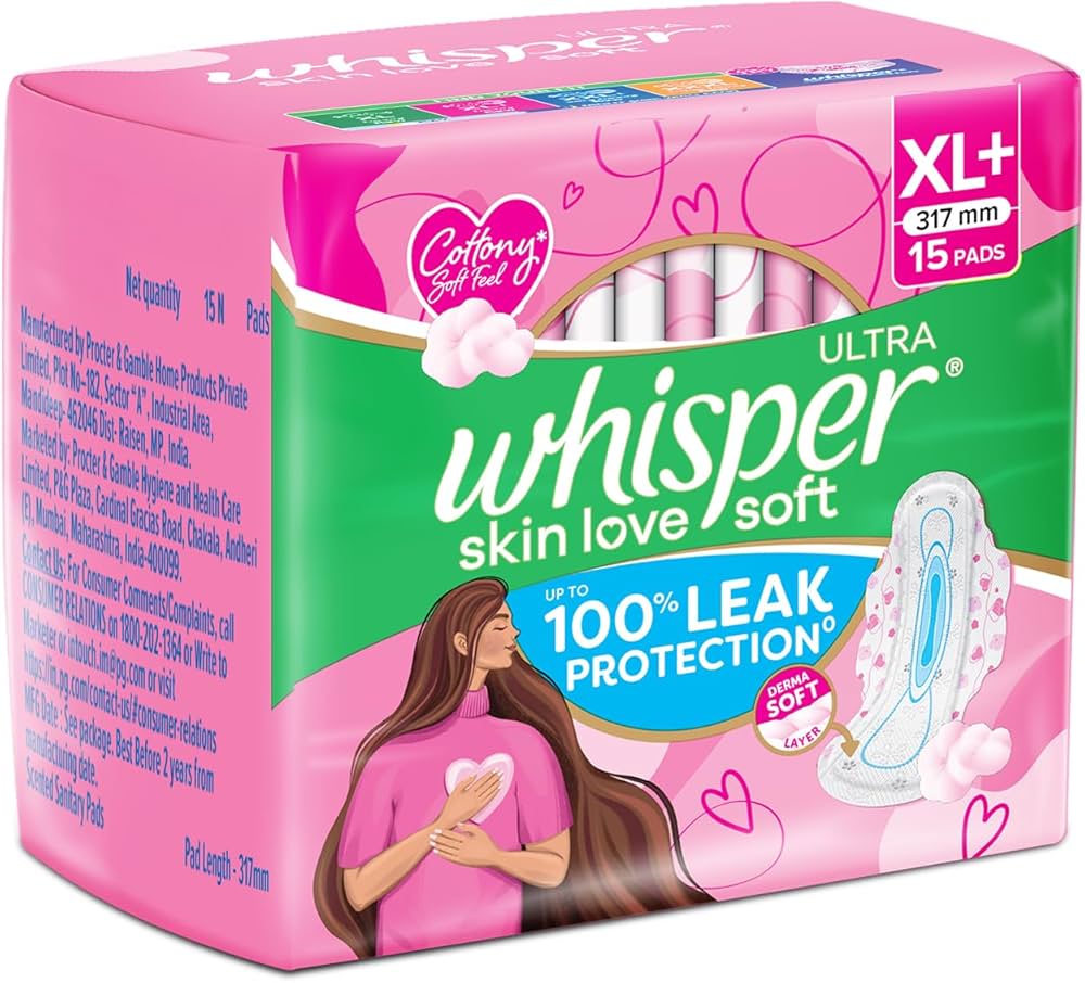WHISPER U S XL+ 15PADS