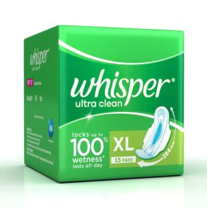 WHISPER ULTRA CLEAN XL 15 PADS
